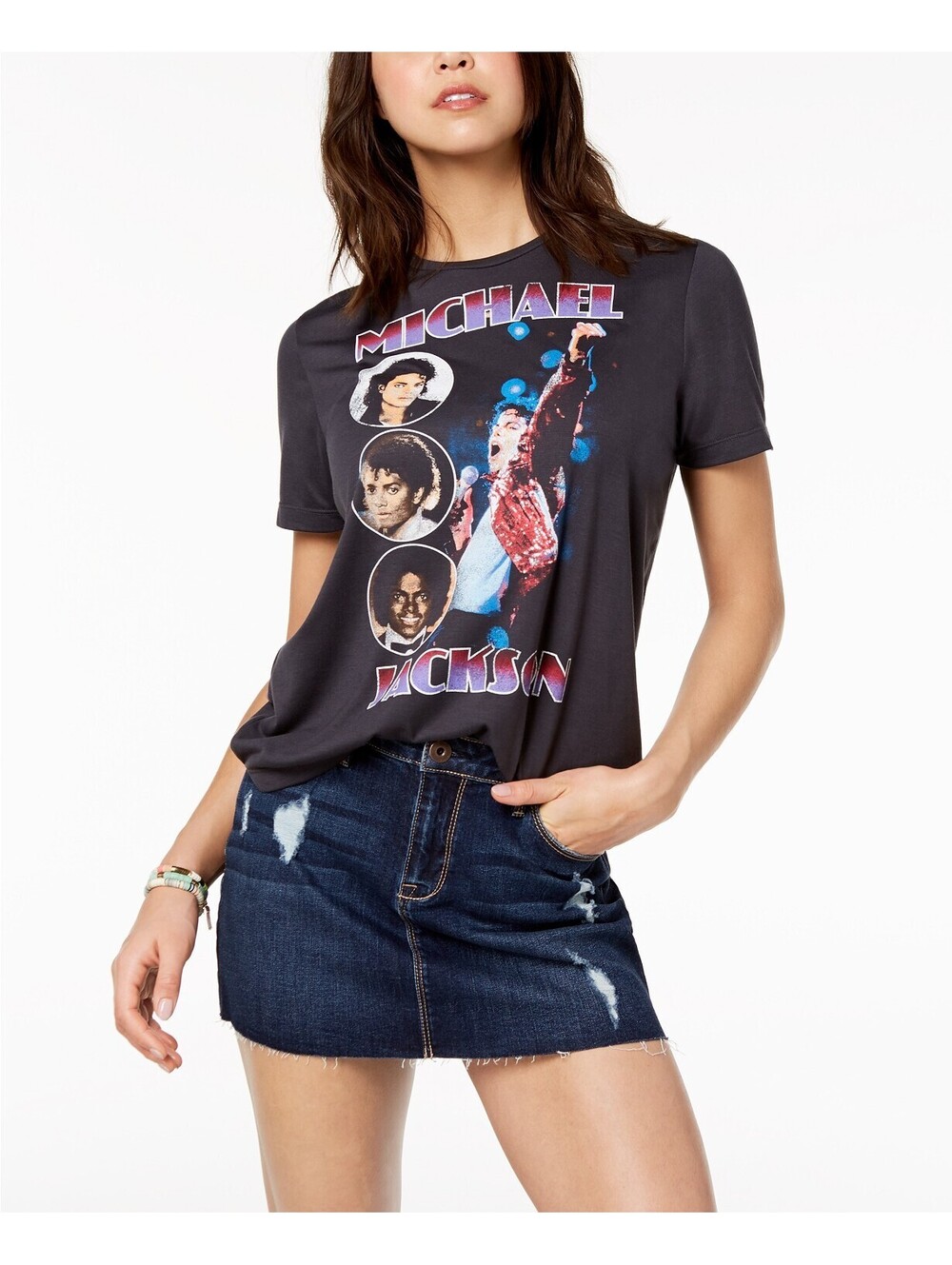Mighty Fine Juniors Graphic Print T-Shirt Size S